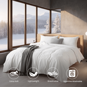 Set Copripiumino Oversize Boho Include 1 Copripiumino e 2 Federe Tessuto Traspirante Morbido di Alta Qualità - Product Image 3