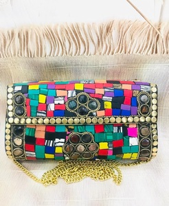 Bolso de Mano Metálico de Moda para Mujer, Bolso de Diseñador para Fiestas, Accesorios de Novia - Product Image 5