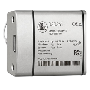 เซ็นเซอร์วิชั่น 3 มิติ อุตสาหกรรม IFM O3D303 กล้องตรวจจับวัตถุอัจฉริยะ 24VDC ตัวเรือนอะลูมิเนียม อีเธอร์เน็ตอุตสาหกรรม PK - Product Image 1