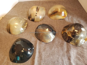 Bols et ustensiles en corne de buffle faits à la main en agate polie pour la maison et le restaurant Style animal nautique - Product Image 3