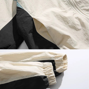 <b>Men's</b> Sporty <b>Racer</b> <b>Jacket</b> Color Blocking Zipper Closure Stand Collar Breathable Polyester Shell Spring Wear - Product Image 5