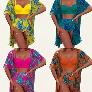 Traje de Baño de Nylon y Spandex Personalizado de Alta Elasticidad para Mujer, Secado Rápido, a la Moda, Servicio OEM, Vestido de Talla Grande con Hombros Descubiertos y Detalle de Crochet - Product Image 2