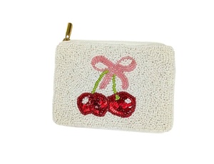 Monedero artesanal con cuentas en forma de estrella, mini cartera con cremallera, estilo bohemio, unisex, negro, gris, dorado, con patrón, bolsa con cuentas de semillas rosas. - Product Image 2