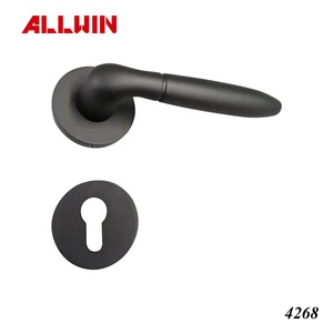 Modern Design Polished Brass Solid Lever <b>Door</b> <b>Handle</b> for Hotels and Windows - Product Image 2