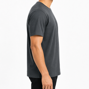 Camiseta Promocional Tubular 100% Algodón para Hombre - Cuello Redondo, Manga Corta, Corte Regular |   Fabricante OEM al por mayor en Bangladesh - Product Image 2