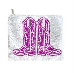 กระเป๋าใส่เหรียญประดับลูกปัดสีแดงสำหรับใส่แว่นตาสกี - Product Image 2