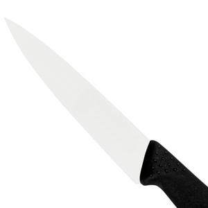 Couteaux utilitaires multifonctionnels avec poignée texturée noire et lame en acier inoxydable pointue pour la découpe et l'effilage en cuisine - Product Image 5