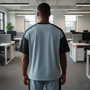 T-shirt Homme Oversize Personnalisé 100% Coton, Épaules Tombantes, Style Hip Hop, 180 GSM, Anti-rétrécissement, Séchage Rapide, Respirant, Streetwear Tendance - Product Image 6