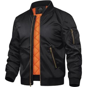 Chaqueta Bomber de Invierno para Hombre, Tejida, Vintage, con Revestimiento Personalizado de Alta Calidad, Resistente al Viento, con Cierre Frontal y Cuello Alto, Estilo Urbano, Nueva - Product Image 5