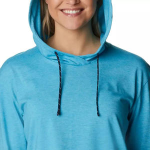 Sudaderas con capucha de secado rápido para mujer, de talla grande, bordadas, de punto, estilo lavado, con logotipo personalizado, para invierno y primavera. - Product Image 4