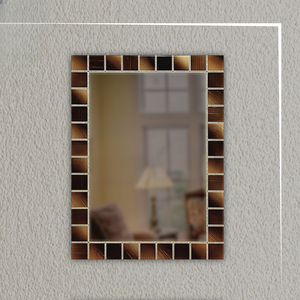 Mejore el interior de su hogar con este espejo de mosaico de diseño, estilo decorativo artístico, para colgar en la pared en cualquier espacio habitable. - Product Image 6