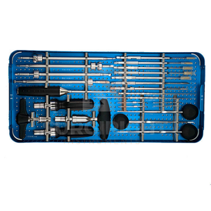 Juego de instrumentos ortopédicos de acero inoxidable para cirugía de columna lumbar con caja de esterilización, certificado CE Clase II. - Product Image 4