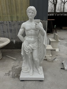 <span class=keywords><strong>Escultura</strong></span> Clásica Masculina de Mármol Blanco para Exteriores con Cáliz, Diseño Personalizado, Moldes para Esculturas de Jardín <span class=keywords><strong>en</strong></span> Venta - Product Image 2