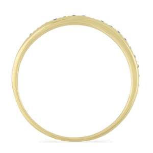 Anillo de Boda de Diamantes Redondos de Doble Corte Cultivados en Laboratorio para Mujer, Anillo de Oro Sólido de 14K, Anillo Delicado Apilable para Aniversario - Product Image 4