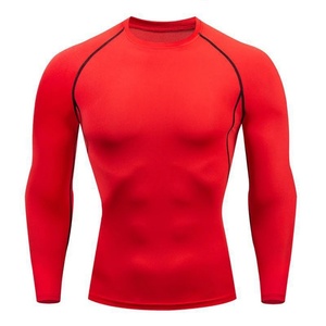 Men's Long Sleeve Compression Rash Guard Quick Dry Stretch UV Protection Breathable Eco-Friendly Nylon/Spandex <b>Athletic</b> Shirt - Product Image 4