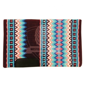 Almohadillas para SILLÍN de espectáculo pesado de diseñador de lana de Nueva Zelanda, manta de equitación occidental de cuero antideslizante para espectáculos de caballos - Product Image 1