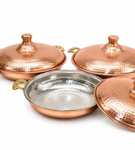 Marmite à soupe en cuivre chinoise traditionnelle, fait main, en métal, avec revêtement en acier inoxydable, légère, pour cuisinières à gaz et à induction - Product Image 5