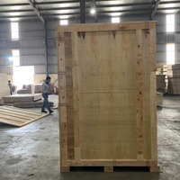 Vente en gros de boîtes de rangement mobiles amovibles et pliables durables écologiques Caisses en bois contreplaqué sans quantité minimale de commande d'échantillons