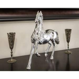 Statue de cheval en aluminium moulé de luxe pour table, pour des décors raffinés, avec une construction solide et un charme moderne - Product Image 6
