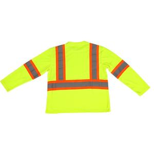 เสื้อยืดสะท้อนแสงสำหรับทำงานผู้ชาย แห้งเร็ว เสื้อยืดนิรภัย - Product Image 6