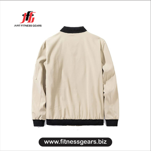 Men's <b>light</b> blue bomber <b>jacket</b> Zipper closure casual wear Windproof autumn <b>jacket</b> Men's casual bomber <b>jacket</b> - Product Image 1