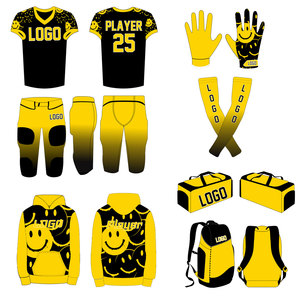 2026 Top Selling Custom Made American Football Uniform Customized Logo Short Sleeve Top <b>Material</b> for men OEM serviced - Product Image 1