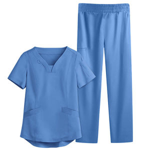 New Stylish <b>Nurse</b> <b>Uniforms</b> Medical Hospital Scrubs Antiwrinkle Polyester/Cotton Wholesale OEM Women Medical Scrubs Sets - Product Image 6