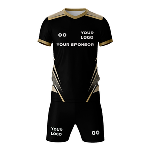 Ensembles d'uniformes de football unisexes personnalisés avec le nom et le numéro de votre équipe, maillots de football, kits de sublimation personnalisés, vente en gros - Product Image 5