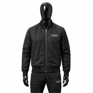 Wholesale Custom Logo <b>Men's</b> Lightweight Bomber Jacket Casual Streetwear Slim Fit <b>Flight</b> Jacket Windbreaker Varsity Coat 2026 <b>Men</b> - Product Image 1