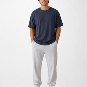 Camiseta Extra Grande para Hombre, Corte Holgado, Informal, Estilo Urbano, Mezcla de Algodón, Manga Corta, Tejido Transpirable, Cómoda y Elegante - Product Image 4