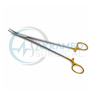 Portaagujas Heaney de Alta Calidad, 7.875 Pulgadas, Mango Dorado TC, Acero Inoxidable Curvo, Instrumento Quirúrgico Reutilizable, Certificado CE - Product Image 4
