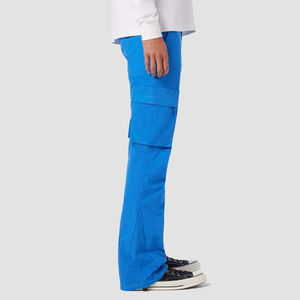 Pantalones Cargo Kick Flare para Hombre, Color Personalizado, Cintura Media, Detalles de Bolsillos Funcionales, Lavado de Color, Ecológicos e Impermeables - Product Image 3