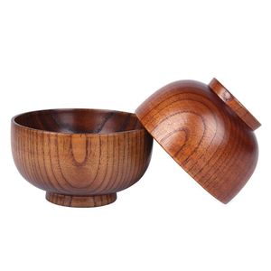 Round handcrafted wooden serving bowl for kitchen use natural wood durable finish ideal for fruits salads <b>snacks</b> serving - Product Image 5