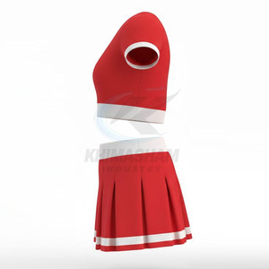 Uniforme de cheerleading pour femmes adultes, logo personnalisé, séchage rapide, respirant, polyester, qualité professionnelle - Product Image 4