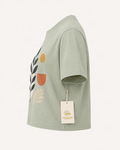 เสื้อยืดโอเวอร์ไซส์ลำลองผ้าฝ้ายแขนสั้นทรงหลวมสไตล์สตรีทแวร์ใส่สบายระบายอากาศได้ดีเหมาะสำหรับใส่ทุกวันทรงบ็อกซี่สำหรับผู้หญิง - Product Image 3