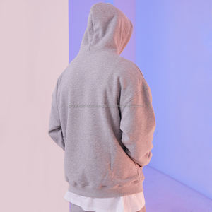 Sweat à capuche en polaire surdimensionné unisexe personnalisé BSCI pour hommes, impression de logo de marque OEM, motif de designer pour la saison hivernale - Product Image 4