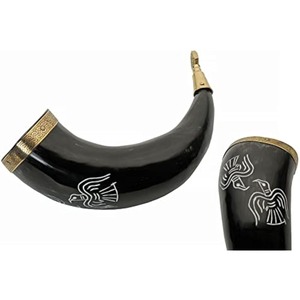 Jarra de Cuerno Vikinga NEHA ENTERPRISES, Hecha a Mano con Cuerno de Búfalo, Tacto Real, Estilo Nórdico, para Cerveza Ale, Decoración Rústica para Bar - Product Image 2