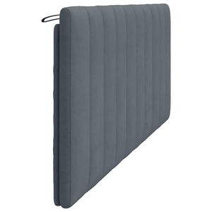 Cojín de Cabecera Gris Oscuro de Terciopelo de 76.0 Pulgadas de Ancho, 100% Poliéster, Almohadas para Lectura y Descanso en la Cama - Product Image 6