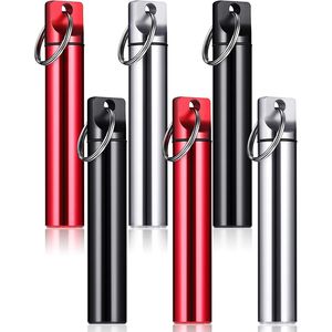 Set di 6 Portastuzzolini Portatili in Metallo, Dispenser in Lega di Alluminio, Piccola Scatola per Stuzzolini con Stuzzolini Inclusi - Product Image 1