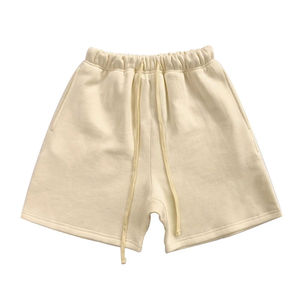 Pantalones Cortos de Verano OEM Personalizados, 330 g/m², 100% Algodón Puro, Tejido de Rizo, Cintura Elástica, Corte Holgado, Transpirables, Ecológicos, para Hombre - Product Image 4