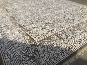 Alfombra de Lana Suave Hecha a Mano, Estilo Moderno Rojo, Alfombra de Pelo Largo y Resistente para Sala de Estar, Decoración del Hogar - Product Image 2