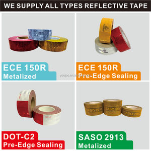 ECE 104 Reflective Tape PMMA Acryl Micro Prisma tic Retro Reflective Vinyl <span class=keywords><strong>Sticker</strong></span> Tape Roll für LKW - Product Image 4