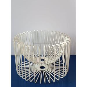 Panier de rangement domestique portable en émail blanc de l'Inde Meilleure vente Panier de rangement multifonctionnel à conception personnalisée Vente à chaud - Product Image 1