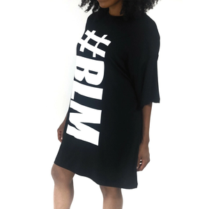 T-shirt en toile de coton à manches courtes et col rond pour femme, avec motif Black Lives Matter (BLM), poches intégrées, respirant, idéal pour l'été - Product Image 3