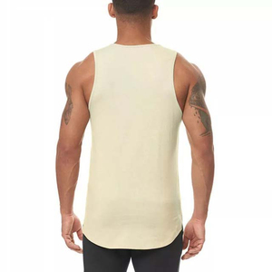 <b>Machine</b> Stitched Best Design Tank Top Custom Sleeveless Workout Fitness Men's <b>Running</b> Vest Gym Men's Clothing Tank Top - Product Image 2