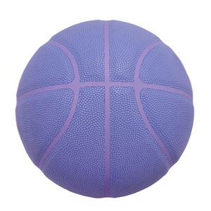 Ballon de basket en mousse de couleur violette, revêtement PU, couleur unie, pour jeux sportifs, streetball, cadeaux, intérieur/extérieur, équipement d'équipe, basket-ball professionnel - Product Image 1