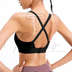 Made in Pakistan Women's Plus Size High Support Sports Bra with Front Logo Spandex/Polyester Active Wear OEM Service - Product Image 2