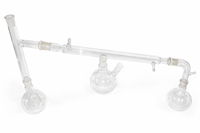 Appareil de distillation à la vapeur en verre MAYALAB, ensemble de laboratoire en borosilicate, condenseur, équipement de laboratoire complet, OEM, 500 ml, transparent