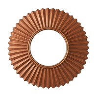 Minimalist Copper Plated Living Room Wall Mirror for Decorative Purpose