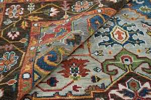 Alfombra Oushak de Lana de Nueva Zelanda Anudada a Mano |   Alfombra Oriental Tradicional |   Alfombra para Sala de Estar y Dormitorio - Product Image 1